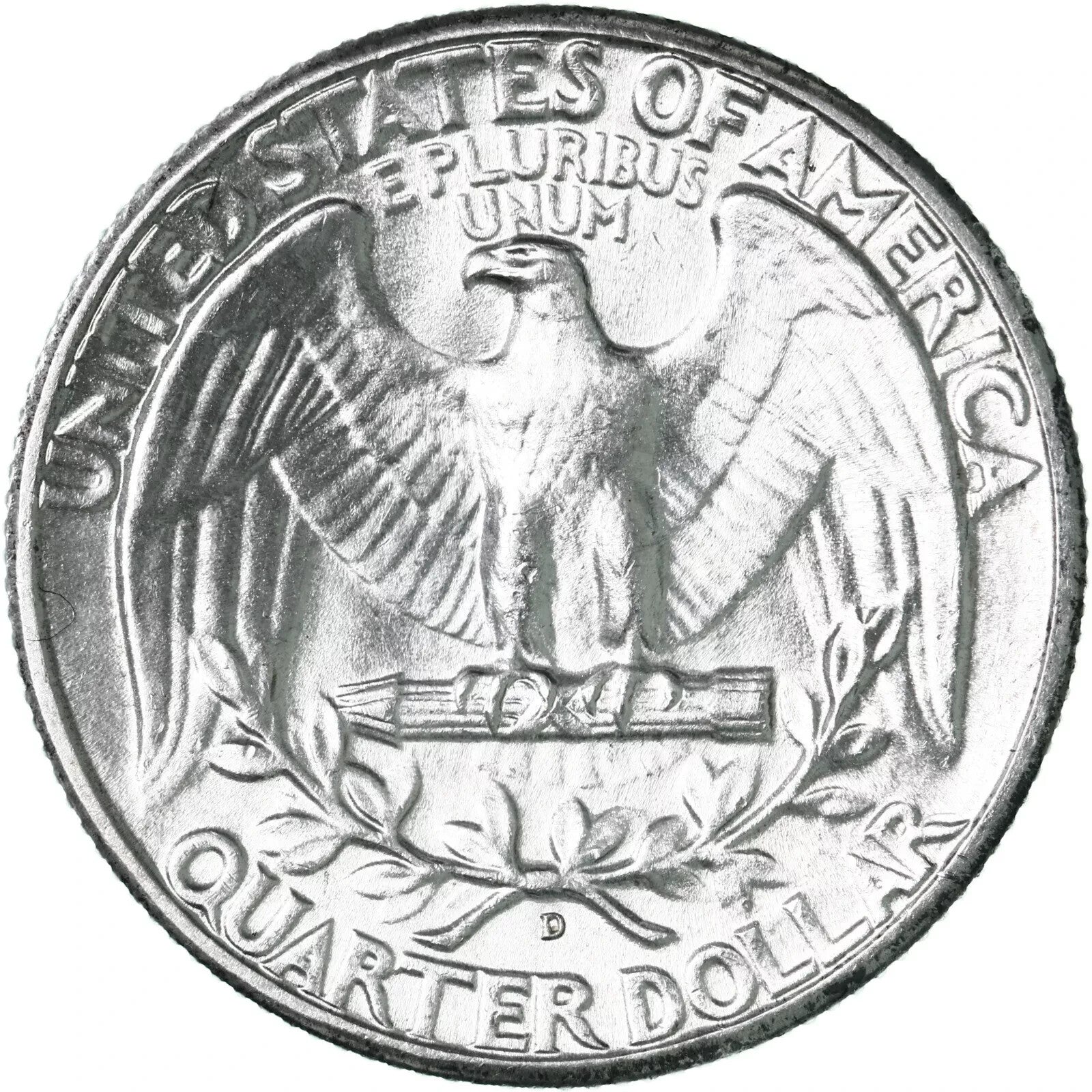 * 1946-D *Superb GEM BU MS Washington Quarter From OBW Bank Roll 90% Silver Coin
