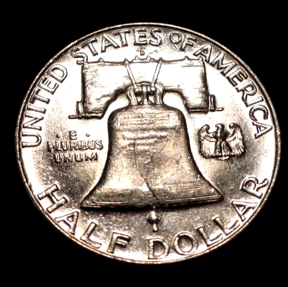 1963 D Ben Franklin 90% Silver Half Dollar Proof Like Mirror Shine Uncirculated