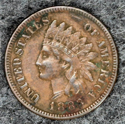 1883 Indian Head Cent Penny VF Features Full Liberty, Receive Coin Pictured 1C