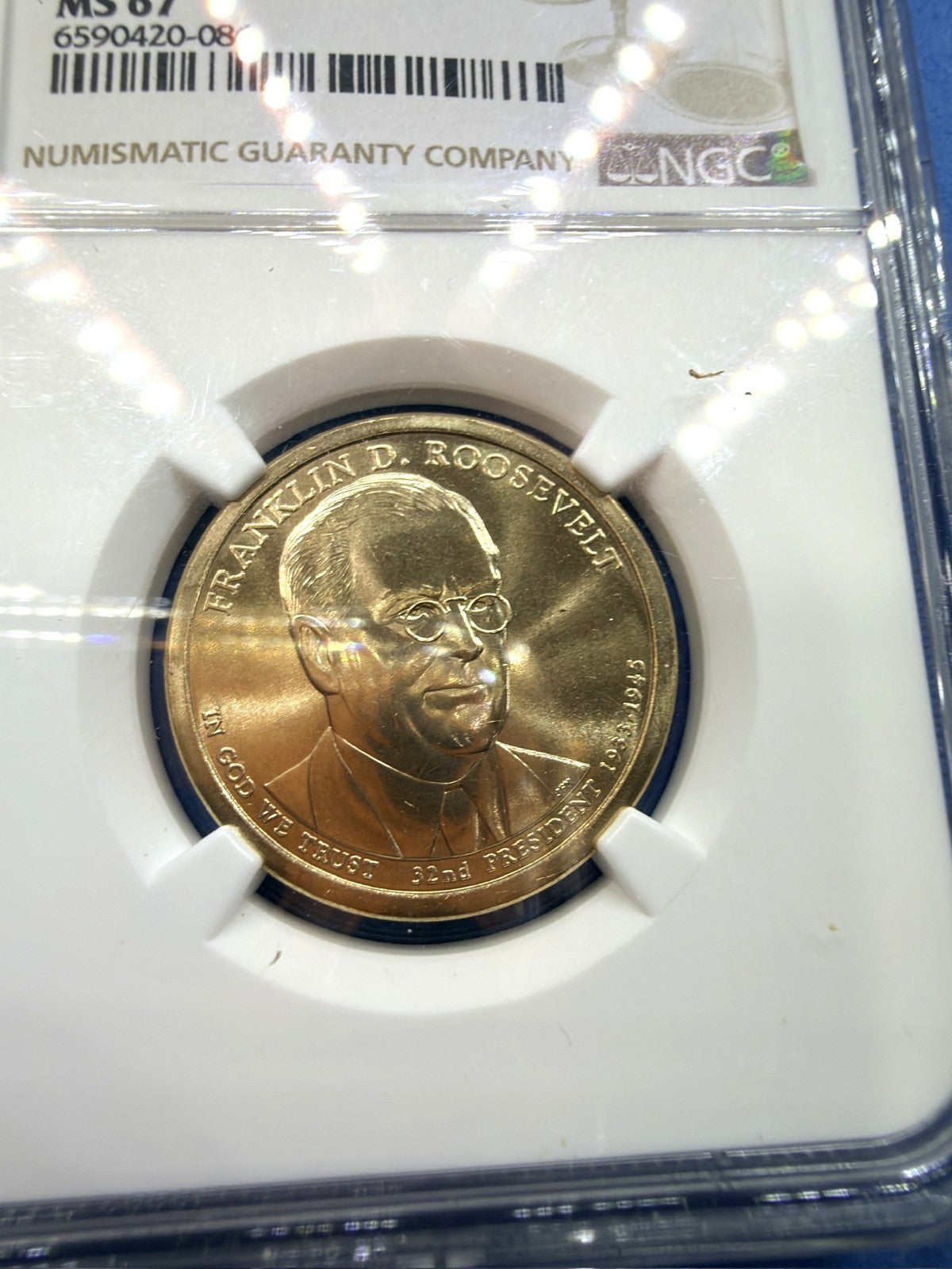 2014-P Franklin D Roosevelt Presidential Dollar $1 NGC MS67 Annual Coin Set FDR - view 2