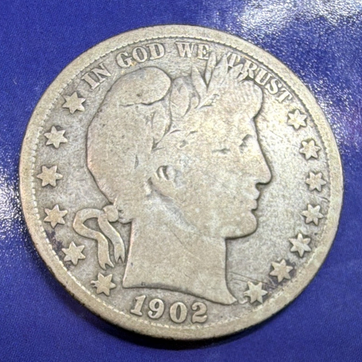 1902-O Barber Half Dollar 50C VG Very Good 90% Silver US Coin New Orleans