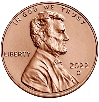 ✅ 2022 D Lincoln Shield Cent BRILLIANT UNCIRCULATED RED Penny US Mint 1c Coin