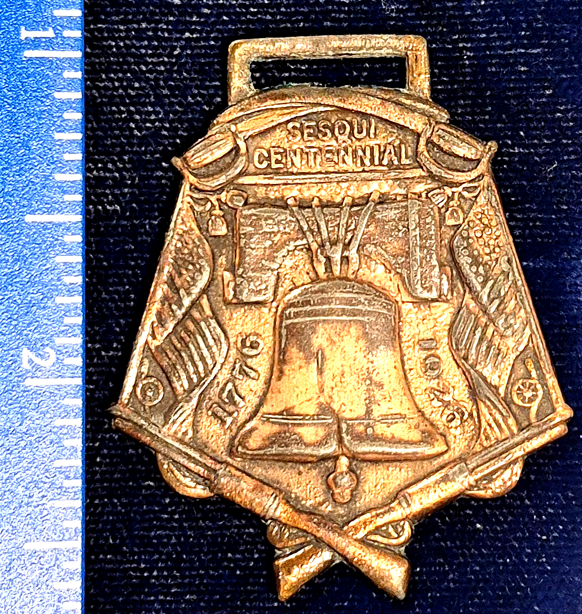 Vintage 1926 Philadelphia Sesqui-Centennial Expo Souvenir Liberty Bell Medal