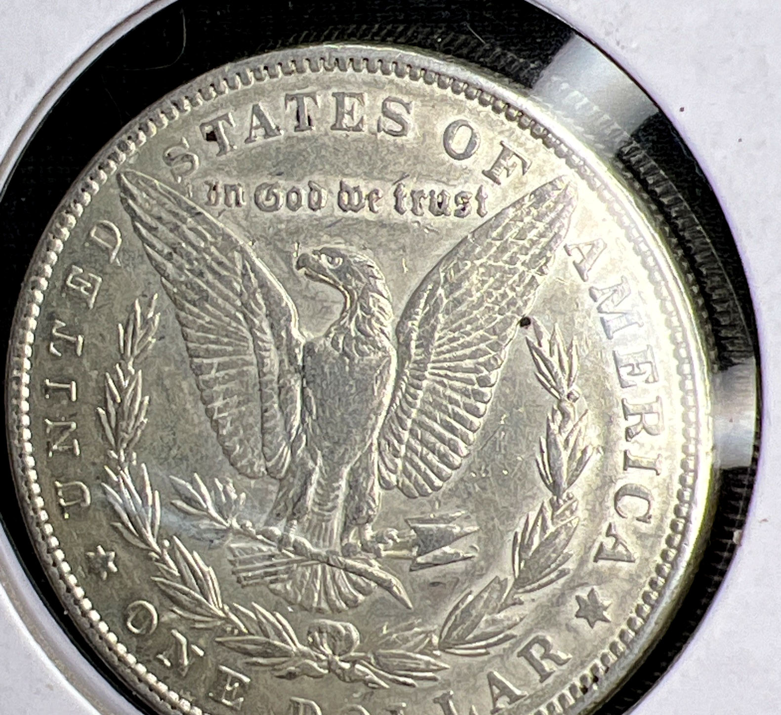 1898 AU Morgan Silver Dollar Shiny Well Struck Strong AU Features $1 Coin