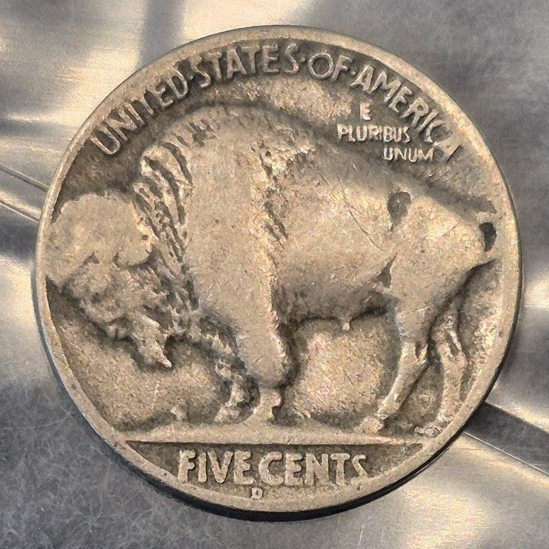 1925-D Buffalo Nickel 5C Denver Mint Better Date Low Mintage Indian Head AG