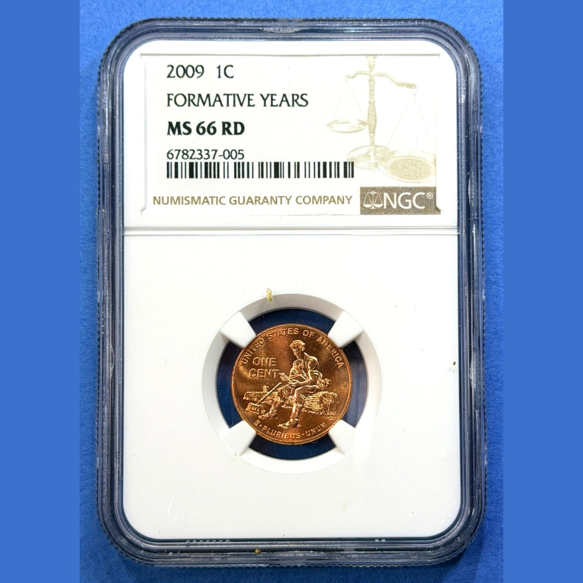 2009 Lincoln Bicentennial Cent Formative Years NGC MS66 RD Log Reading - photo 1