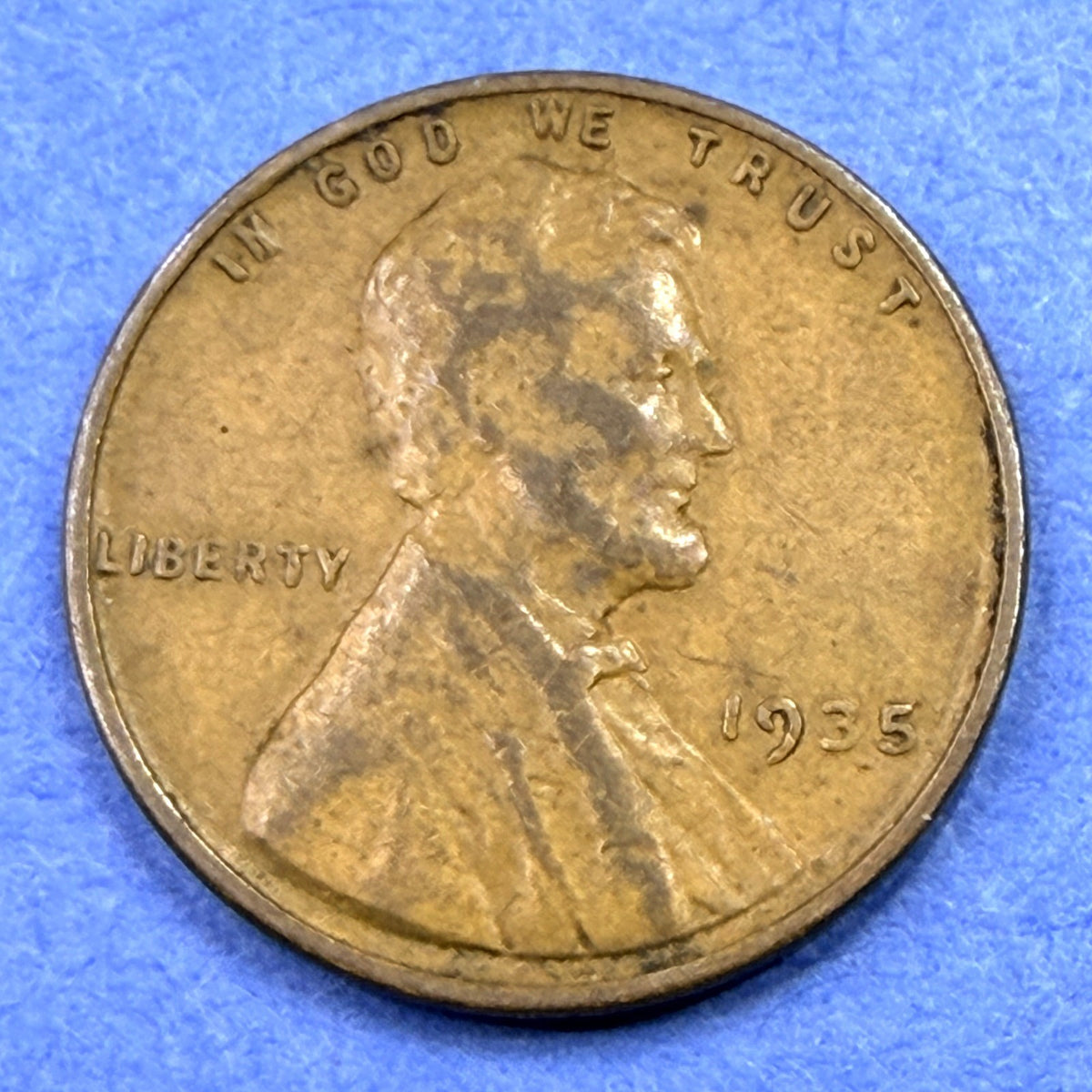 1935 Lincoln Wheat Cent 1C Penny VF Very Fine Philadelphia Brown Copper US Coin