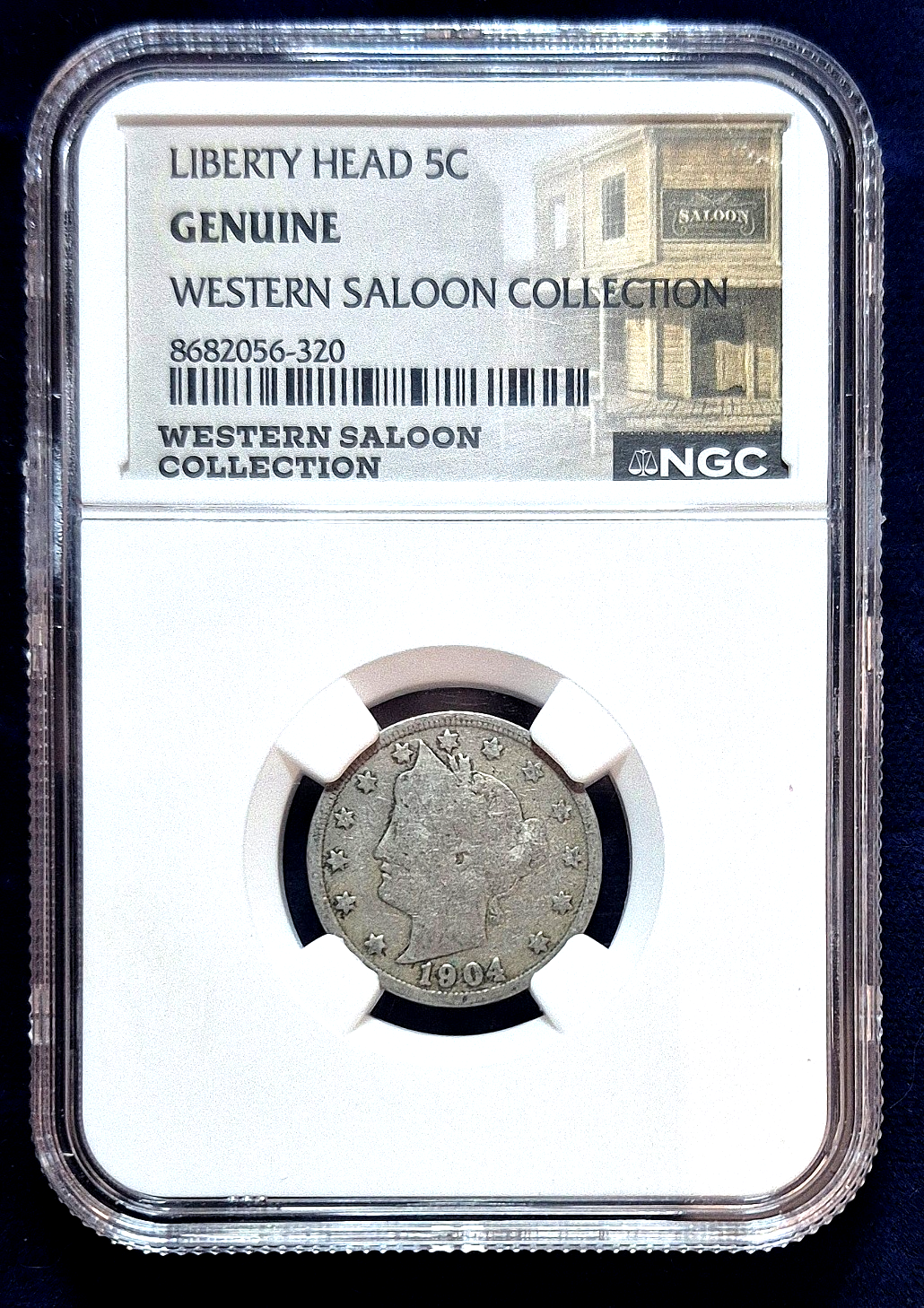 1904 Liberty Head Nickel NGC Certified Genuine – Western Saloon Collection - 5C