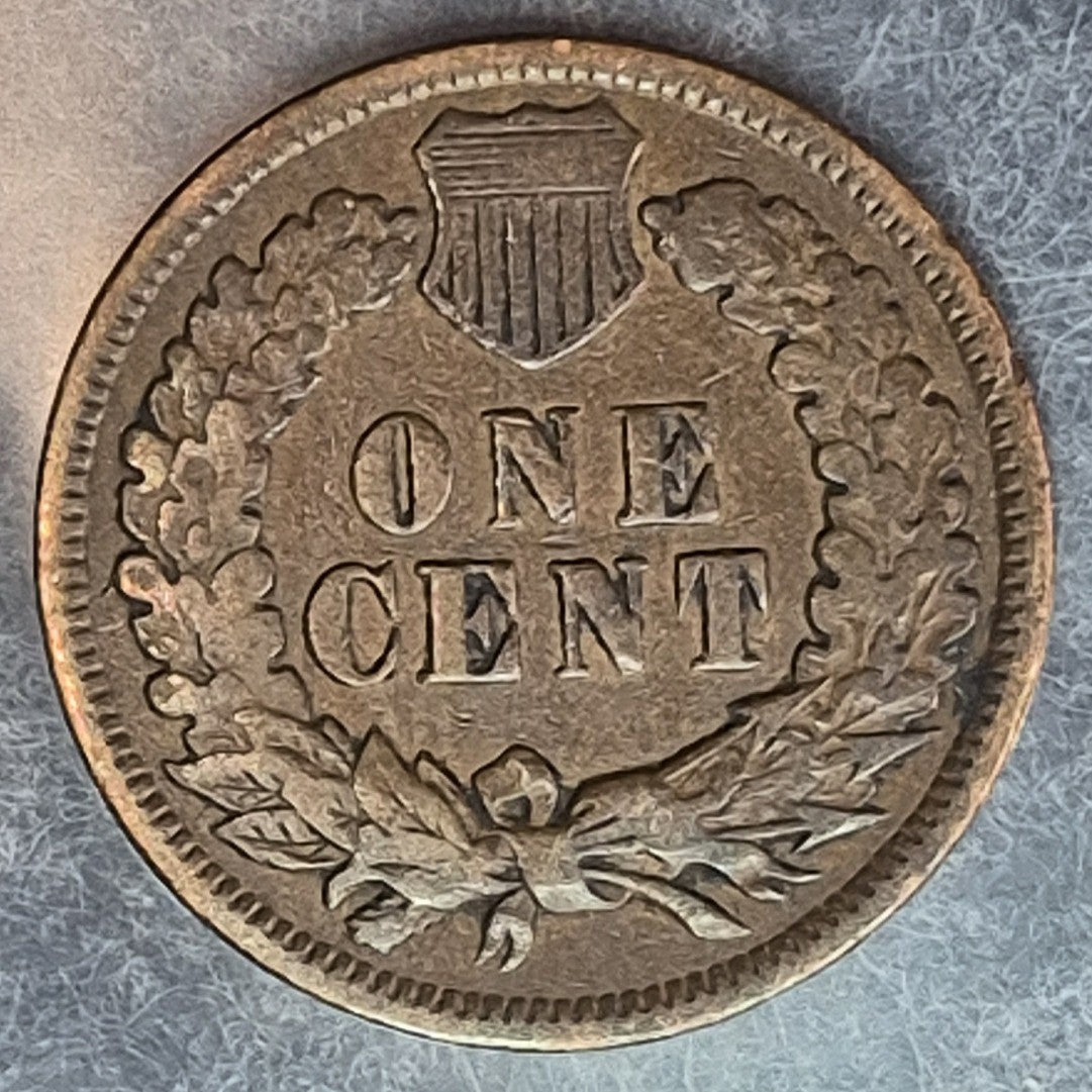 1890 Indian Head Cent Penny 1C VG Very Good Bronze Antique 19th Century US Coin