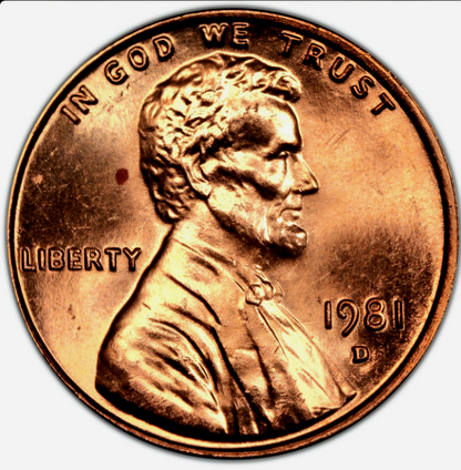 1981 Denver Memorial 🔥From OBW Bank Roll🔥BU Brilliant Uncirculated 1C