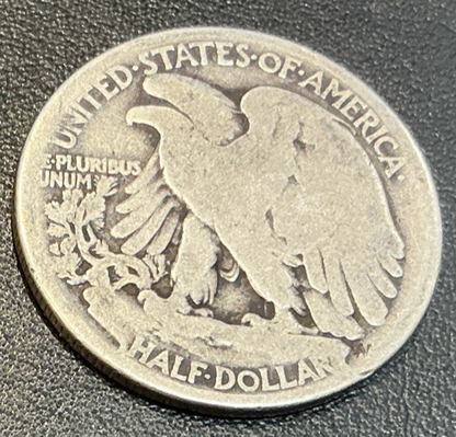 ⭐️1917 Walking Liberty 90% Silver Half Dollar Early Year Average Circulated Coin