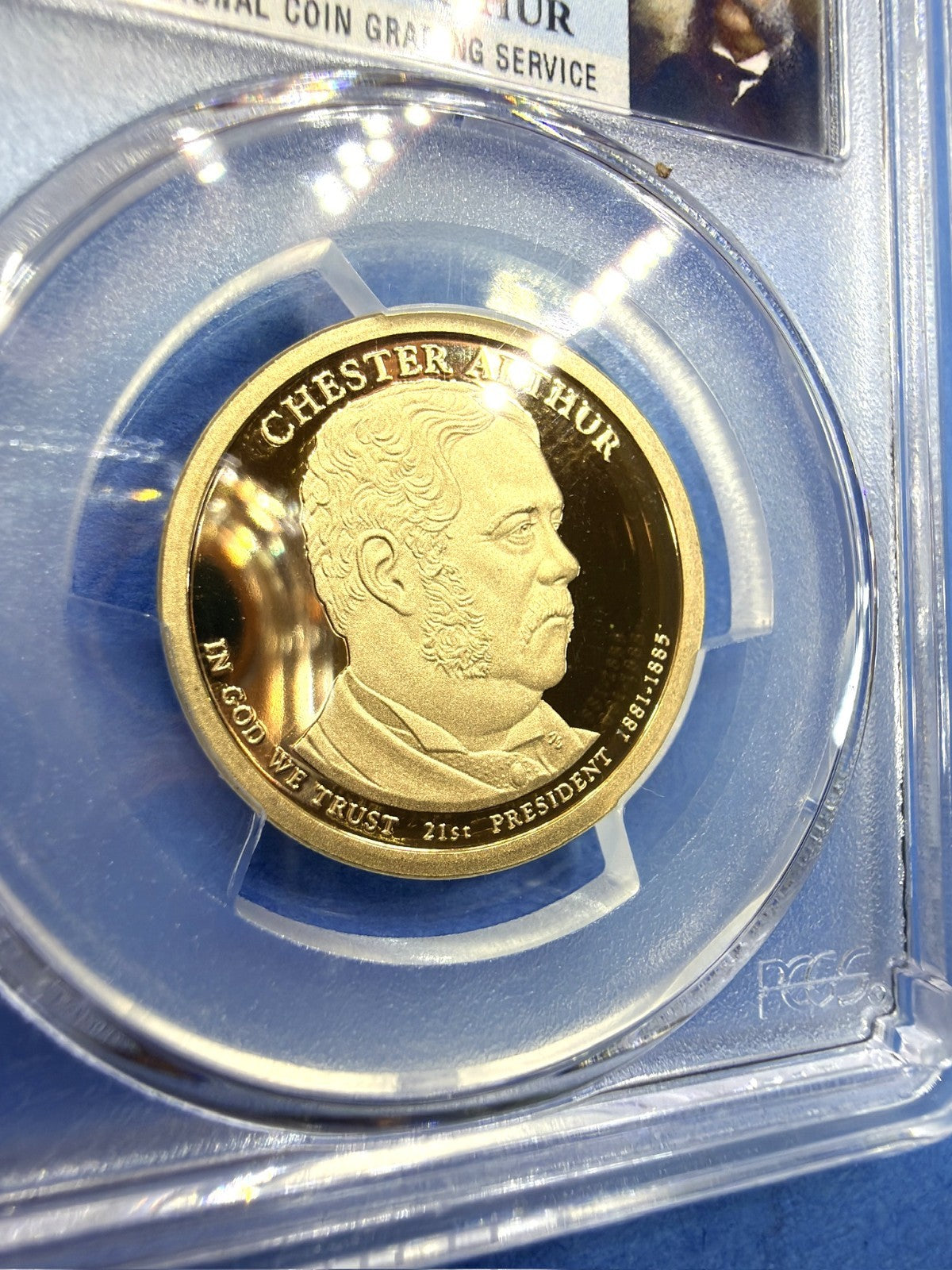 2012-S Chester A Arthur Presidential Dollar $1 PCGS PR70DCAM Deep Cameo Proof