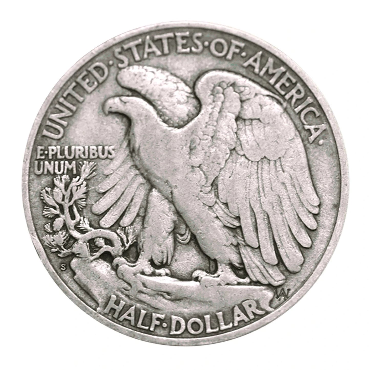 $1 Face Value 90% Silver Walking Liberty Half Dollar (Two Coins) G - VG Features