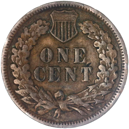 1890 Indian Head Cent Good- Very Good Average Circulated Condition BronzePenny