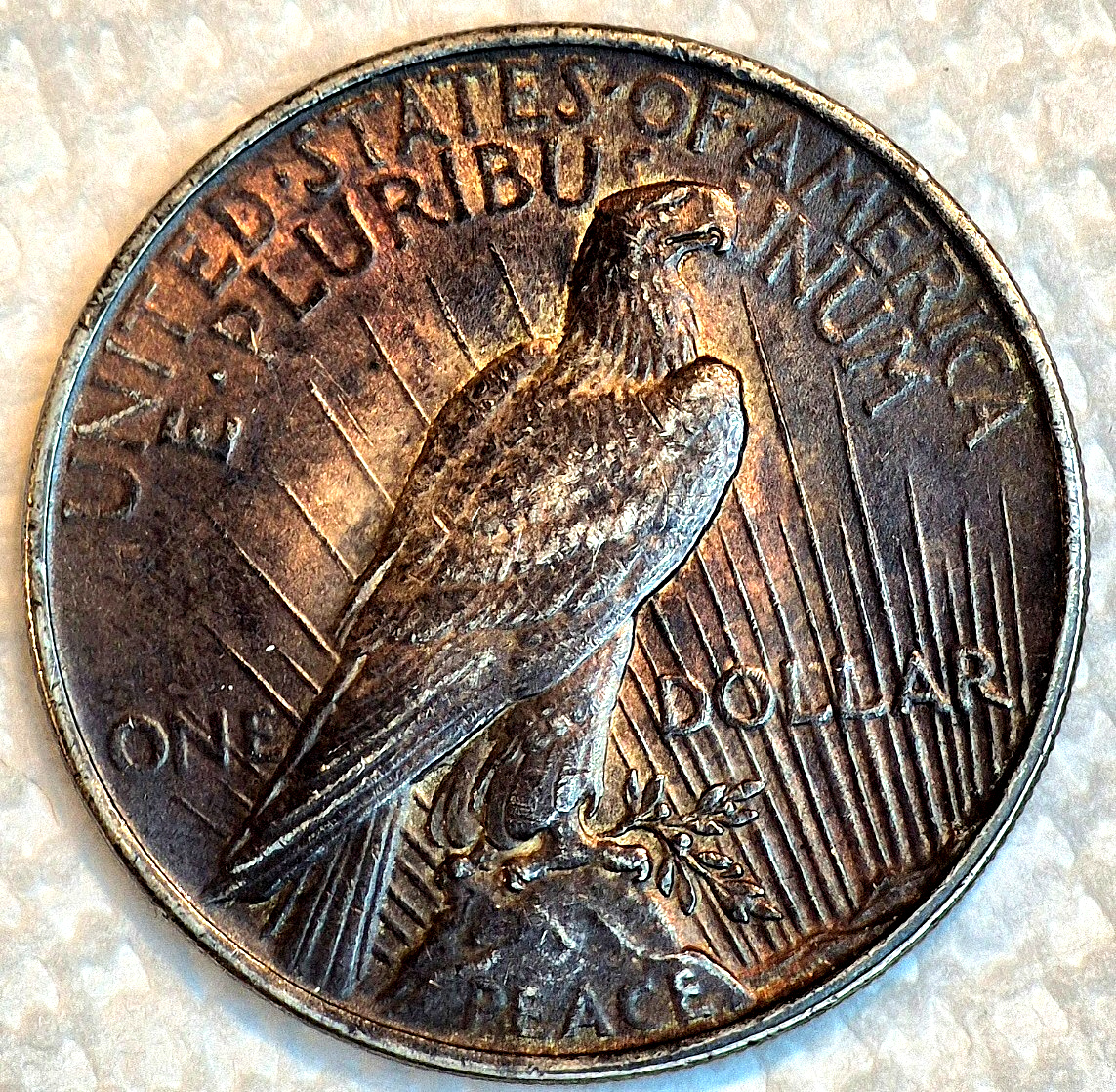 1923 Peace Dollar 90% Silver Crisp Strike AU-MS Features Super Toned Coin 1$