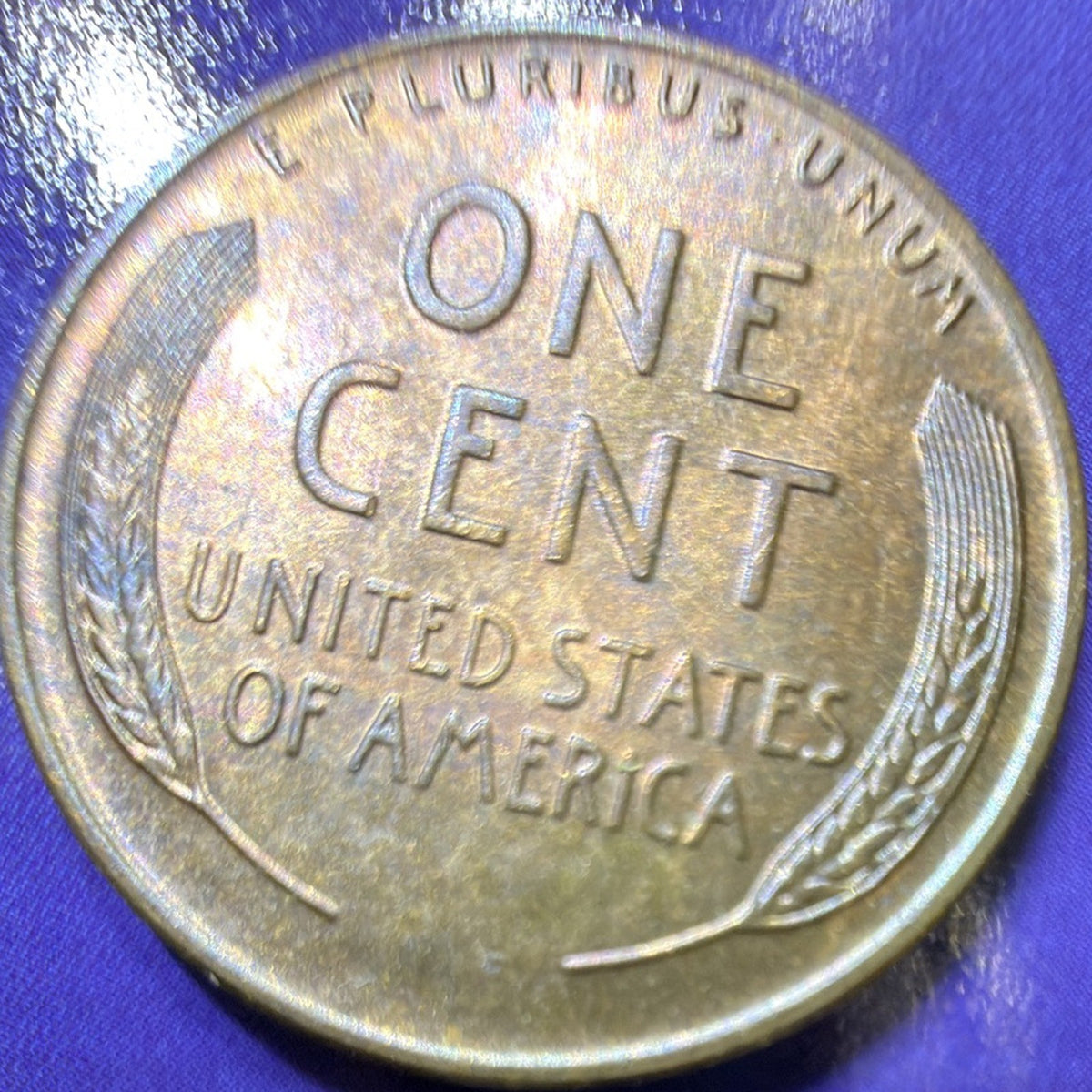 TONER! 1938-S Lincoln Wheat Cent Penny AU-BU San Francisco Mint US Coin
