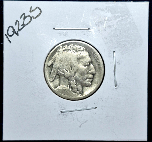 1923 S Buffalo Nickel Sharp VG-F Features Full Date Partial Horn Better Date 5C
