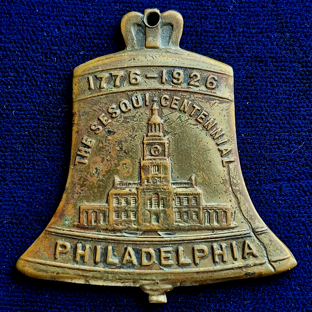 Vintage 1926 Philadelphia Sesqui-Centennial Expo Souvenir Liberty Bell Medal