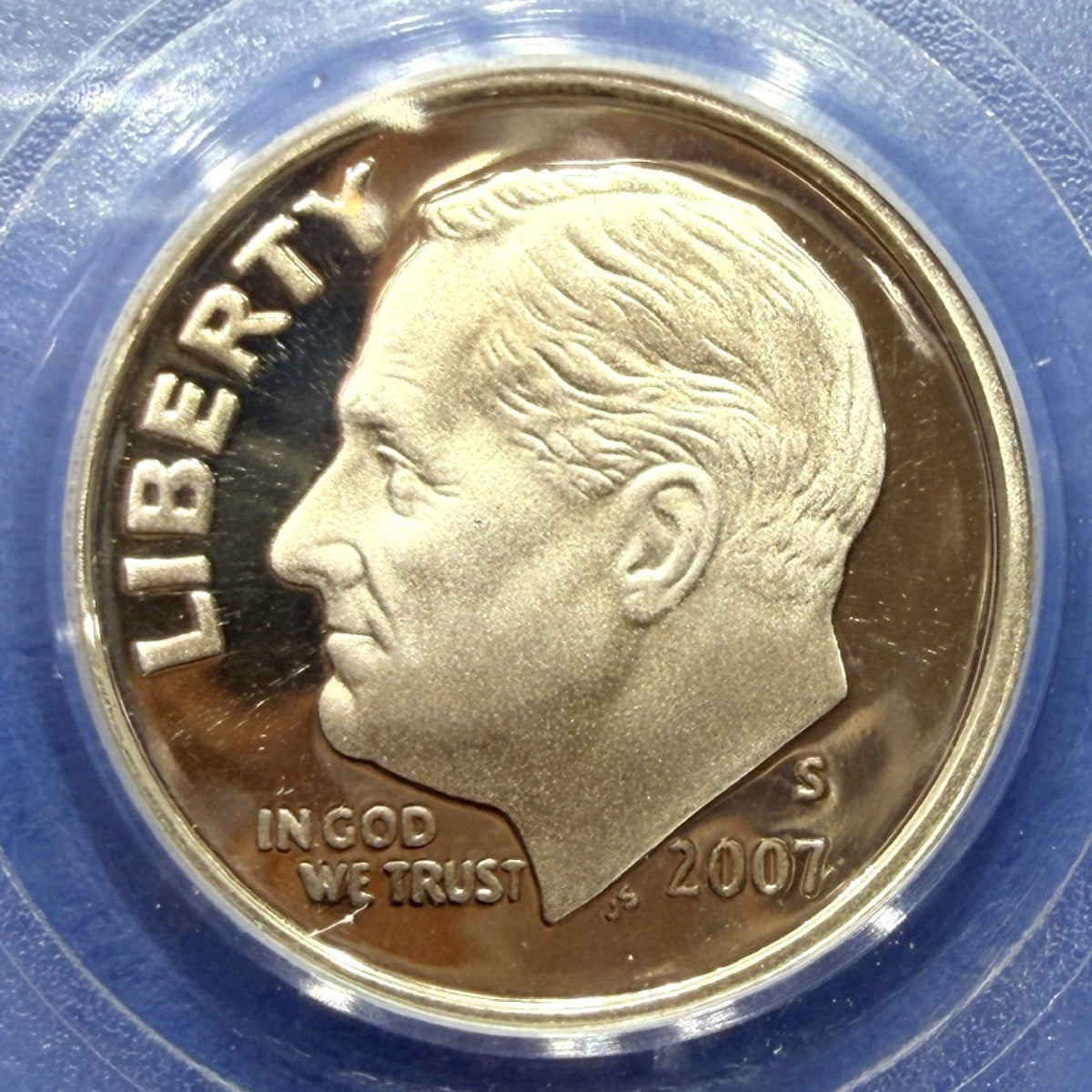 2007-S Roosevelt Silver Dime Proof PCGS PR70DCAM Perfect Deep Cameo 90% Silver