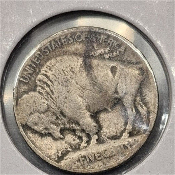 1913 Type 1 Buffalo Nickel 5C Raised Mound Variety 1 First Year of Issue Good