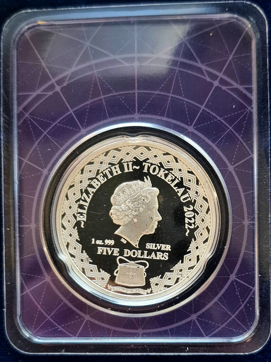 2022 Tokelau 1 oz .999 Silver $5 Zodiac Series: Virgo BU (TEP)