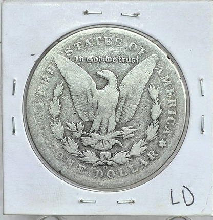 1886-O Morgan 90% Silver Dollar Strong G-VG Features Better Date