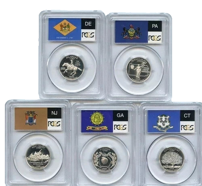 1999 S Silver State Quarter Set PCGS PR69DCAM Newly Graded 90% Pure SILVER