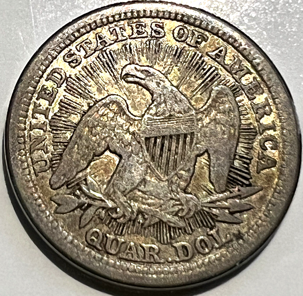 ⭐️ 1853 Arrows and Rays Seated Liberty Quarter VF+ Features Coin 90% Silver 25C