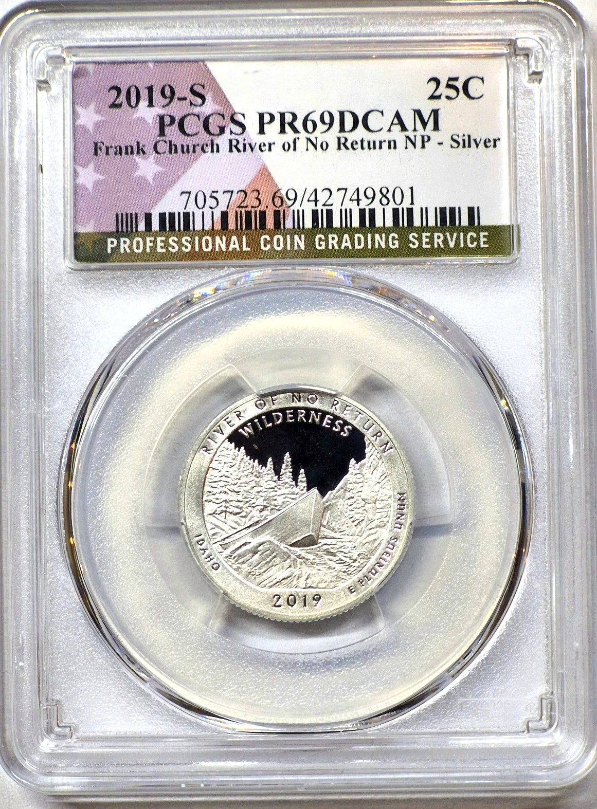 2019 S National Parks 5 Coin Silver Quarter Set PCGS PR69DCAM Special Flag Label
