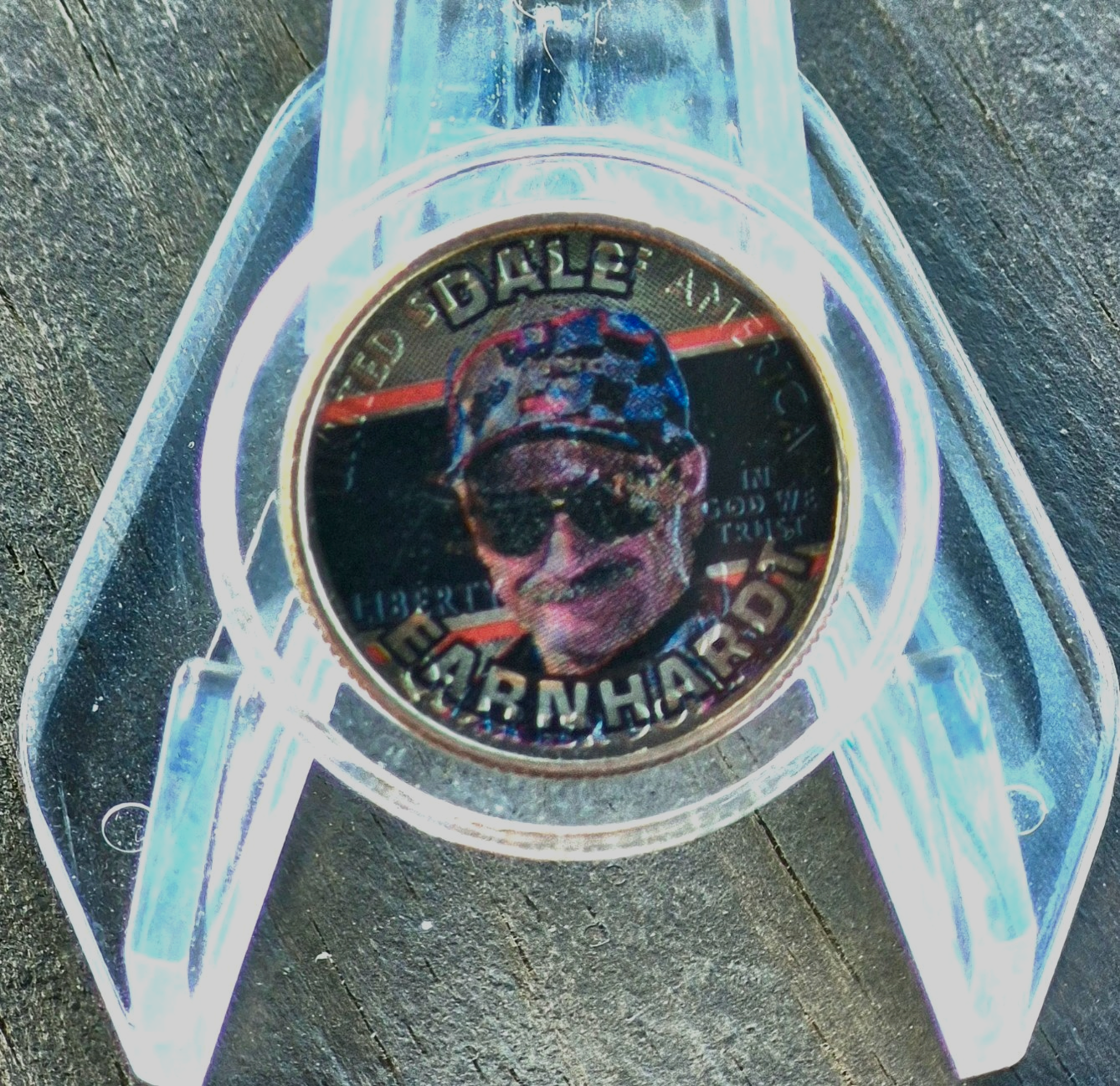 2001 North Carolina State Quarter Dale Earnhardt Colorized NASCAR with Capsule