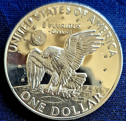 1974-S San Francisco Eisenhower Dollar Proof 40% SILVER US Mint Coin W/Case $1