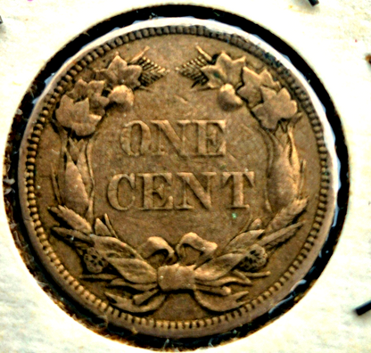 1858 Flying Eagle One Cent VF+ Features Small Letter in Vintage Flip Last Year