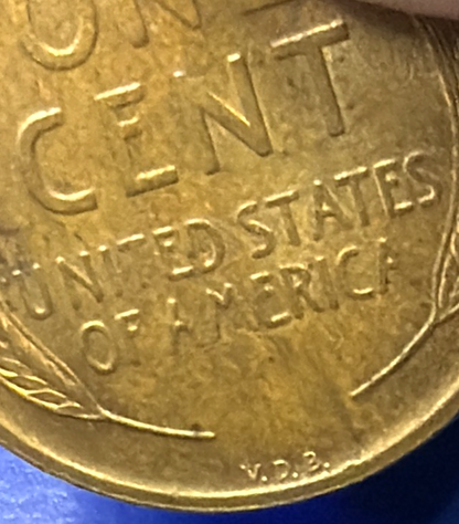 TONER ALERT! 1909 VDB BU Lincoln Wheat Cent Red Brown INTERESTING COLOR 1c Coin