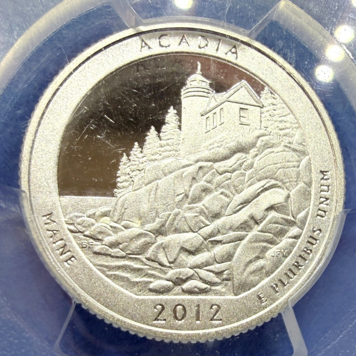2012-S Acadia National Park Silver Quarter Proof PCGS PR69DCAM ATB 90% Silver