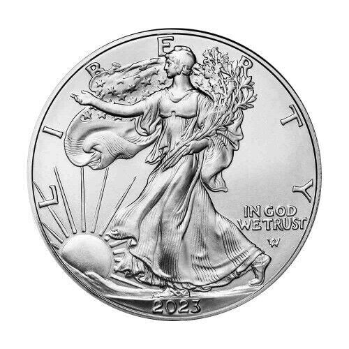 2023  Happy Holidays! 1 OZ. .999 American Silver Eagle in Custom Christmas Bells
