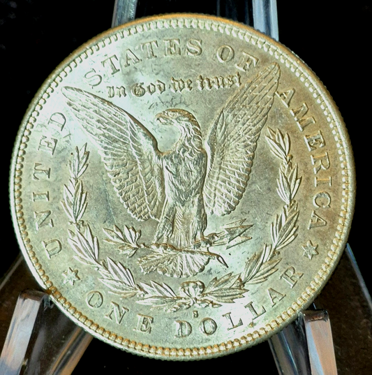 😎1878-S Morgan 90% Silver Dollar Gem Shiny Bright, Well Struck Coin 1st Year $1
