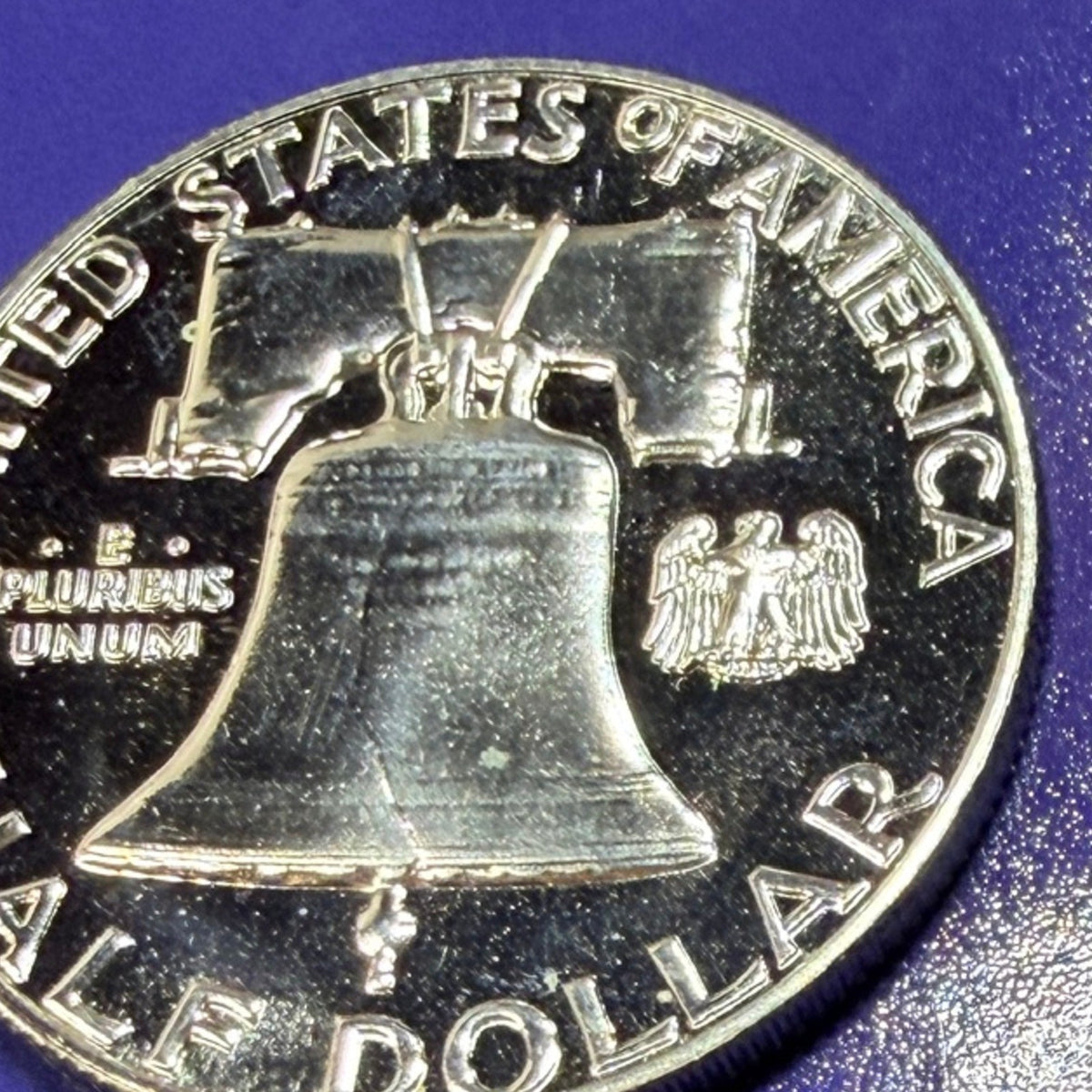 1963 Franklin Half Dollar 50c PROOF 90% Silver Philadelphia Mint US Coin