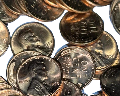 {3 Coin Set} BU Lincoln Wheat Cent Brilliant Uncirculated Penny ESTATE AUCTION