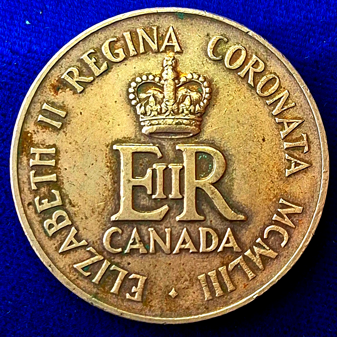 1953 Queen Elizabeth II Canada Coronation Coronata MCMLIII - Medal / Token 32mm