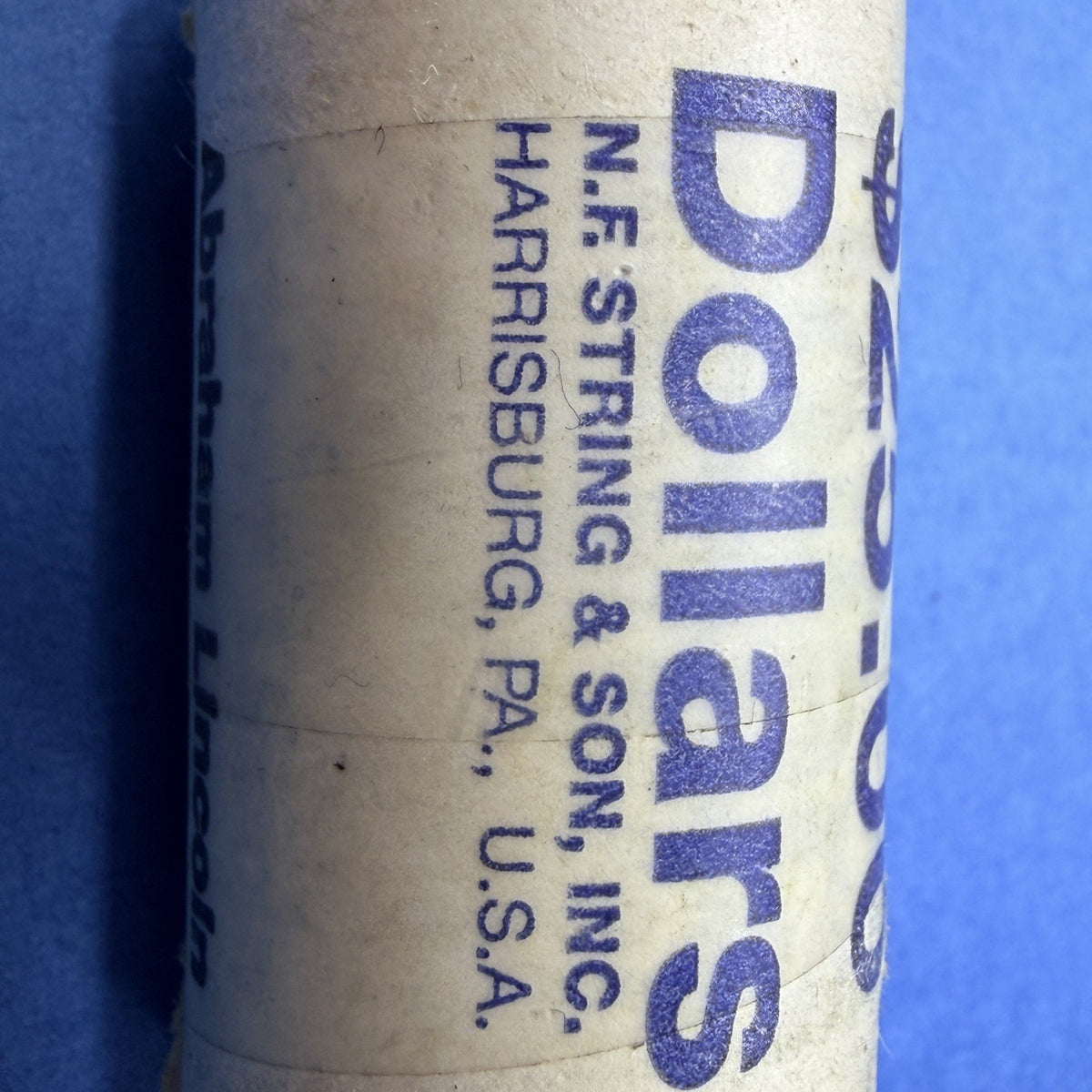 2010 Abraham Lincoln Presidential $1 Dollar Roll 25 Coins N.F. String Wrapped BU