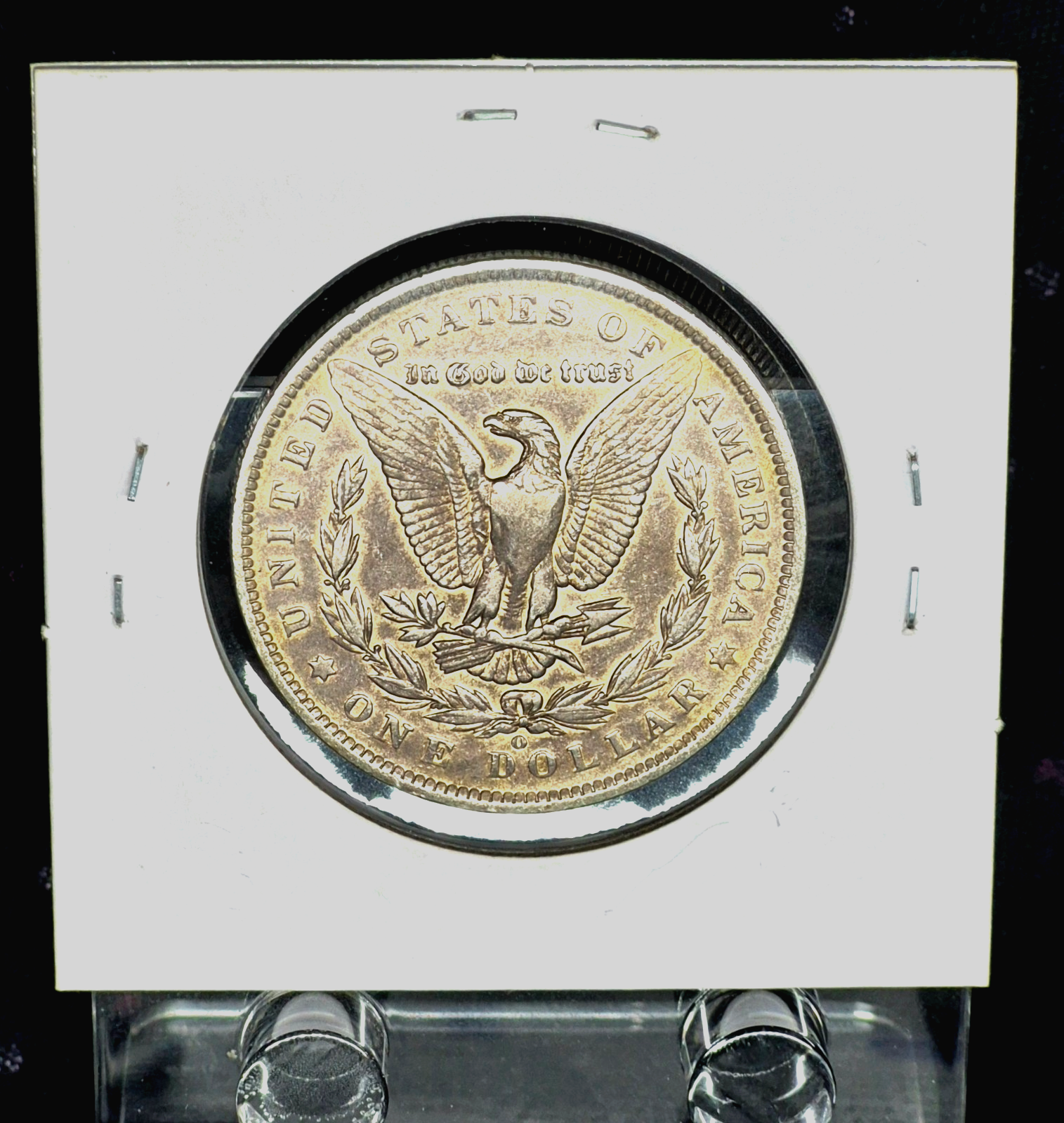 1889 O Gorgeous Toned Morgan 90% Silver Dollar Crisp AU Features Great Cheeks 1$