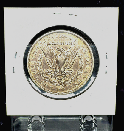 1889 O Gorgeous Toned Morgan 90% Silver Dollar Crisp AU Features Great Cheeks 1$