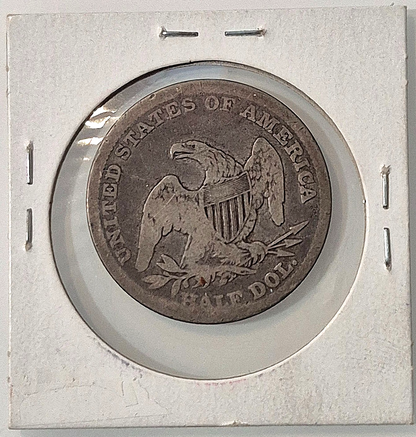 1838 Capped Bust Half Dollar Reeded Edge Silver 50c VG+ Features