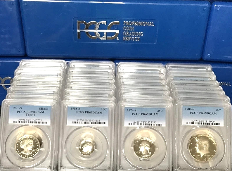 LOT OF 1 PCGS GRADED U.S. PROOF COIN PR 69 FROM ESTATE HOARD UNCIRCULATED