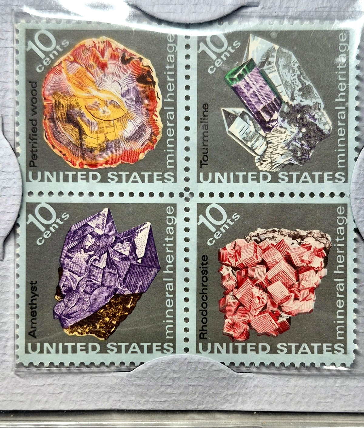 1974 Postmasters of America Mineral Heritage Sterling Silver Proof Medal FDC Set