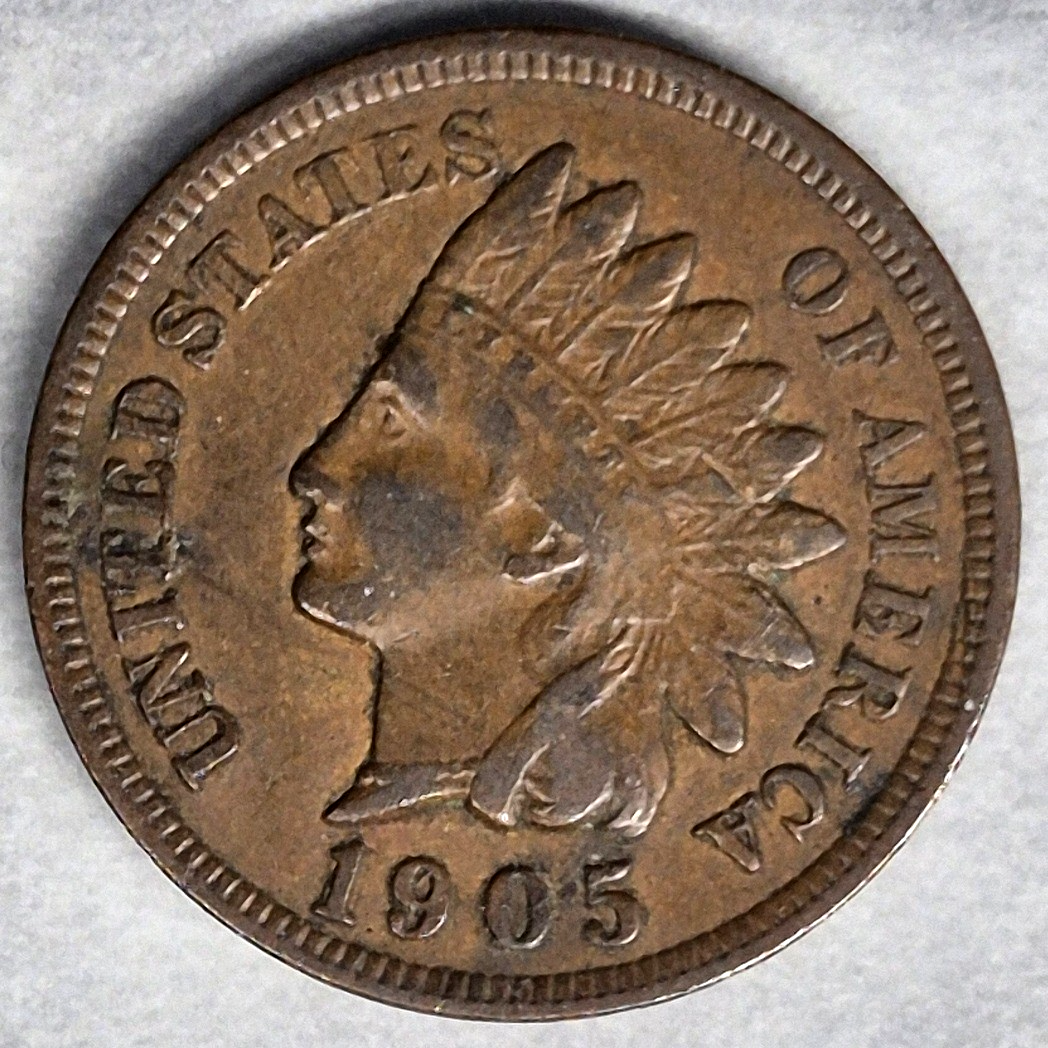 1905 Indian Head Cent Penny 1C XF Extremely Fine Bronze 120+ Year Old US Coin - view 5
