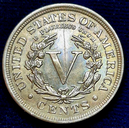 1912 LIBERTY "V" NICKEL Strong MS+ Features , With Coppery/Bronze/Rose Toning
