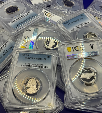 GRADED COINS 🔥 {LOT OF 5} 💰 PCGS NCG UNCIRCULATED U.S. Mint Coins + BONUS💰