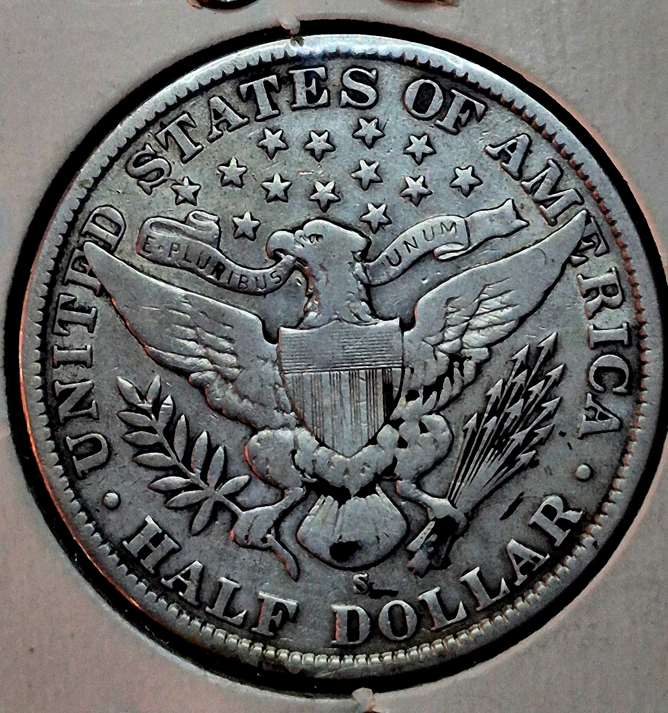 1910-S 50C Barber Liberty Head Half Dollar, Vintage Flip, VF Features 90% Silver