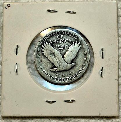 1927S, 1927D, 1927P US Standing Liberty 90% Silver Quarters Strong VG+ Features